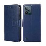 For OPPO Realme C31 Crystal Texture Leather Phone Case(Blue)