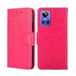 For OPPO Realme GT Neo3 Crystal Texture Leather Phone Case(Rose Red)