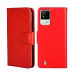 For OPPO Realme Narzo 50i Crystal Texture Leather Phone Case(Red)