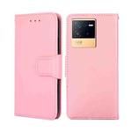 For vivo iQOO Neo6 5G Crystal Texture Leather Phone Case(Pink)