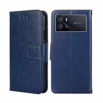 For vivo iQOO 9 5G Crystal Texture Leather Phone Case(Royal Blue)