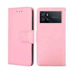 For vivo iQOO 9 5G Crystal Texture Leather Phone Case(Pink)