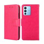 For vivo S12 Pro 5G / V23 Pro Crystal Texture Leather Phone Case(Rose Red)