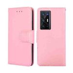For vivo X70 Pro+ Crystal Texture Leather Phone Case(Pink)