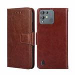 For Blackview A55 Pro Crystal Texture Leather Phone Case(Brown)