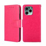 For Honor 60 SE Crystal Texture Leather Phone Case(Rose Red)