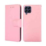 For Samsung Galaxy M53 5G Crystal Texture Leather Phone Case(Pink)