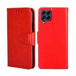 For Samsung Galaxy M53 5G Crystal Texture Leather Phone Case(Red)