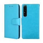 For Sony Xperia 1 IV Crystal Texture Leather Phone Case(Sky Blue)