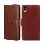 For Sony Xperia Ace III Crystal Texture Leather Phone Case(Brown)