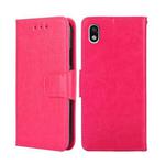 For Sony Xperia Ace III Crystal Texture Leather Phone Case(Rose Red)