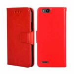 For ZTE Tempo X Crystal Texture Leather Phone Case(Red)