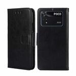 For Xiaomi Poco M4 Pro Crystal Texture Leather Phone Case(Black)