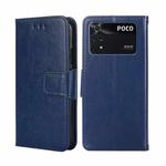 For Xiaomi Poco M4 Pro Crystal Texture Leather Phone Case(Royal Blue)