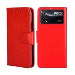 For Xiaomi Poco X4 Pro 5G Crystal Texture Leather Phone Case(Red)