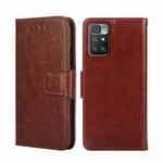 For Xiaomi Redmi 10 Crystal Texture Leather Phone Case(Brown)