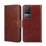 For Xiaomi Redmi K50 / K50 Pro Crystal Texture Leather Phone Case(Brown)