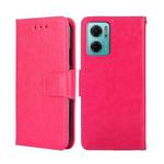 For Xiaomi Redmi Note 11E 5G CN/Redmi 10 5G Crystal Texture Leather Phone Case(Rose Red)
