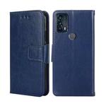 For TCL 20B 6159K Crystal Texture Leather Phone Case(Royal Blue)