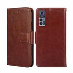 For TCL 30 5G / 30+ 5G Crystal Texture Leather Phone Case(Brown)