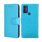 For TCL 30 SE/306/305 / Sharp Aqous V6/V6 Plus Crystal Texture Leather Phone Case(Sky Blue)