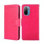 For Ulefone Note 13P Crystal Texture Leather Phone Case(Rose Red)