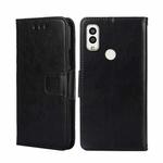 For Kyocera Android One S9/Digno Sanga Edition Crystal Texture Leather Phone Case(Black)