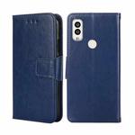 For Kyocera Android One S9/Digno Sanga Edition Crystal Texture Leather Phone Case(Royal Blue)