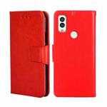 For Kyocera Android One S9/Digno Sanga Edition Crystal Texture Leather Phone Case(Red)