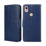 For Kyocera KY-51B Crystal Texture Leather Phone Case(Royal Blue)