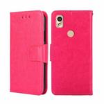 For Kyocera KY-51B Crystal Texture Leather Phone Case(Rose Red)