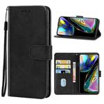 For Motorola Moto G71s Leather Phone Case(Black)