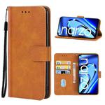 For OPPO Realme Narzo 50 Pro Leather Phone Case(Brown)
