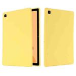 For Samsung Galaxy Tab A7 2020 Solid Color Liquid Silicone Shockpoof Tablet Case(Yellow)