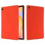 For Samsung Galaxy Tab S6 Lite Solid Color Liquid Silicone Shockpoof Tablet Case(Red)