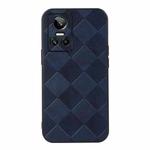 For OPPO Realme GT Neo3 Weave Plaid PU Phone Case(Blue)