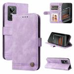 For OPPO Realme GT Neo3 Skin Feel Life Tree Metal Button Leather Phone Case(Purple)