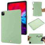 For iPad Pro 12.9 2022 / 2021 / 2020 / 2018 Pure Color Liquid Silicone Shockproof Tablet Case (Green)