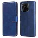 For Xiaomi Redmi 10C 4G Classic Calf Texture Flip Leather Phone Case(Blue)