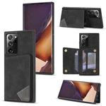 For Samsung Galaxy Note20 Ultra Line Card Holder Phone Case(Black)