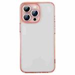 CD Lens Protection Glass Phone Case For iPhone 13 Pro(Pink)