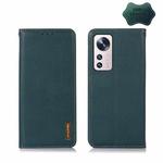 For Xiaomi 12 Lite KHAZNEH Nappa Top Layer Cowhide Leather Phone Case(Green)