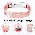 For FITBIT Alta Metallic Strap(Rose Gold)