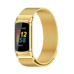 For Fitbit Charge5 Mijobs Magnetic Metal Watch Band(Gold)