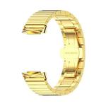 For Fitbit Charge5 Mijobs Bamboo Stainless Steel Metal Watch Band(Gold)