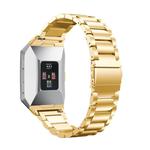 For FITBIT Ionic Stainless Steel Watch Band(Golden)