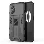 For OPPO K10 Pro Supersonic PC + TPU Shock-proof Protective Phone Case with Holder(Black)