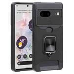 For Google Pixel 7 5G Sliding Camera Cover Design PC + TPU Phone Case(Black)