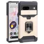 For Google Pixel 7 5G Sliding Camera Cover Design PC + TPU Phone Case(Gold)