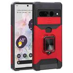 For Google Pixel 7 Pro 5G Sliding Camera Cover Design PC + TPU Phone Case(Red)